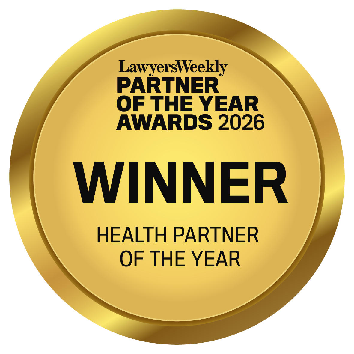 Health Partner of Year Awards Winner 2026 Badge