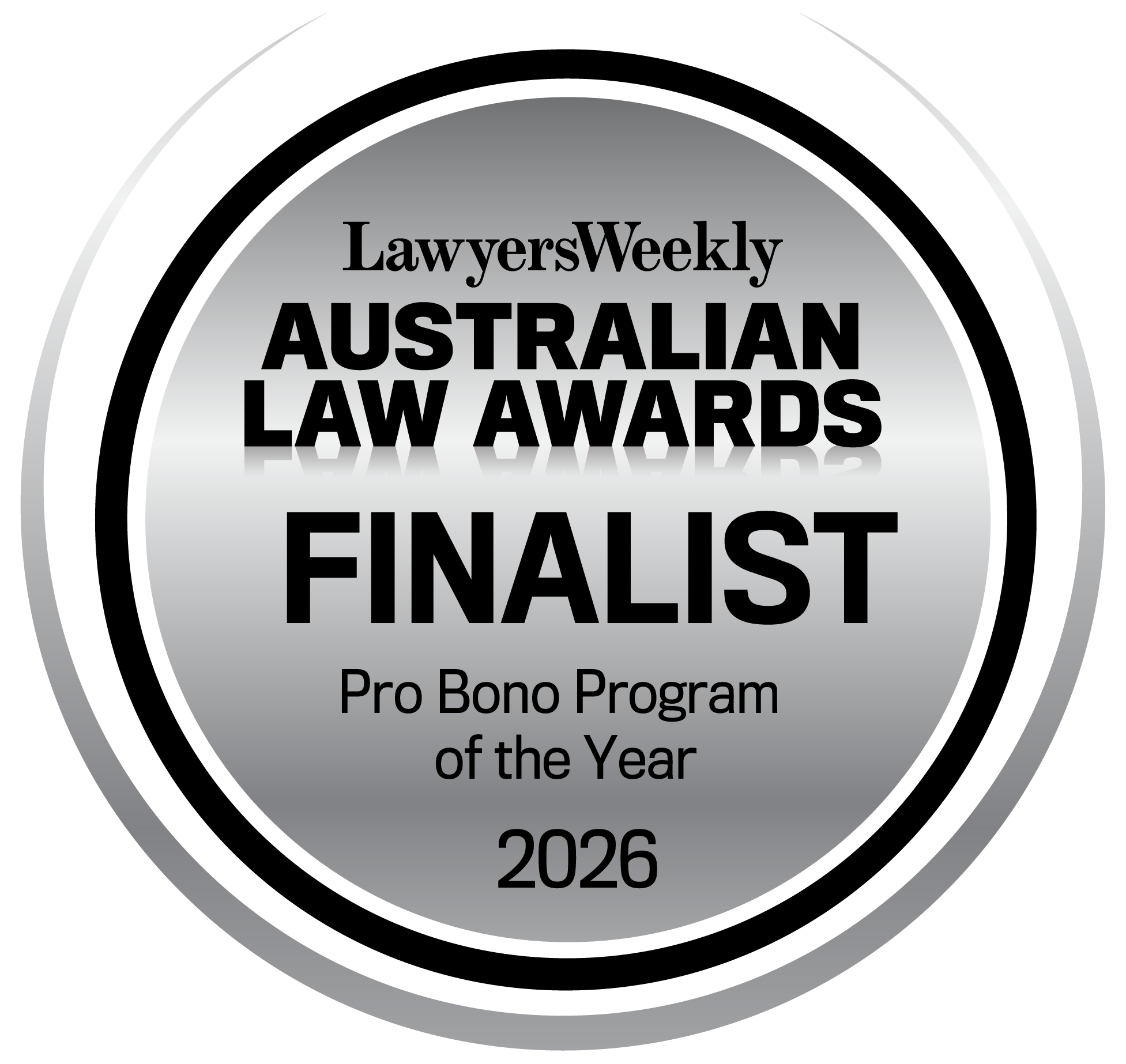 Lawyers Weekly - Finalists - Pro Bono Program of the Year