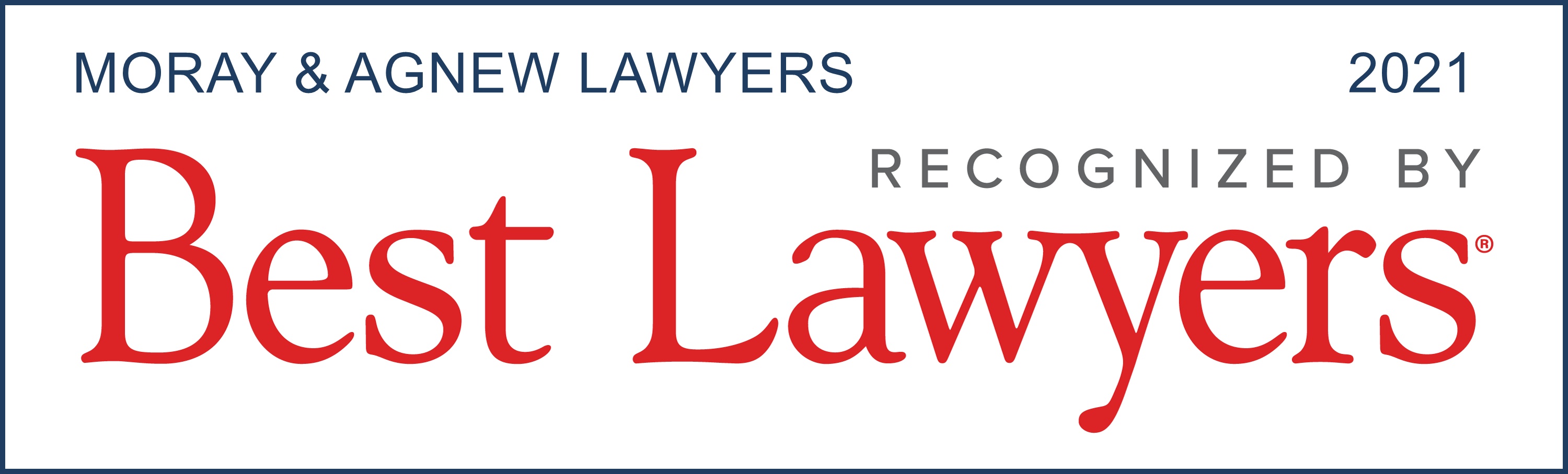 Moray Agnew Best Lawyers Logo